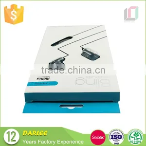 ShenZhen Oem UV Handmade Coated Paper Earphone Paper Box Packaging With Logo thumbnail-2