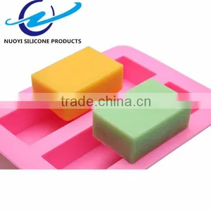 4 Cavities Rectangular Soap Mould Silicone thumbnail-5