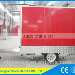 Sus 304 Fast Food Mobile Kitchen Trailer / Towable Food Trailer for Sale and Food Cart Manufacturer With Price thumbnail-1