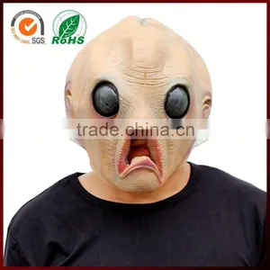 Scary Halloween Costume Alien Latex Head Mask for Party thumbnail-1