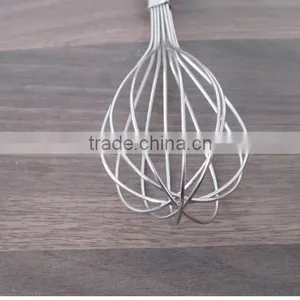 Manual Stainless Steel Mixer Beat Eggs Household Blender Bold Stainless Steel Round Bar Handle Small Medium Large Whisk D08 thumbnail-5