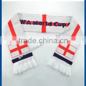 China Manufacturer Hot New Product for 2015 Fashion World Cup Acrylic Knit Fans Scarf thumbnail-1