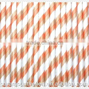 Party Straw/individually Paper Wrapped Disposable Plastic Drinking Straws for Wedding Party thumbnail-1