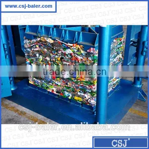 High Quality More Than 20 Years Factory Supply Double Cylinder Plastic Baler Machine thumbnail-1