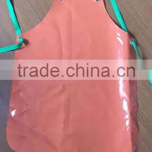 Full Length New Style Bib Dishwasher Butcher Fish Cutting Apron With Green Closure Strips thumbnail-3