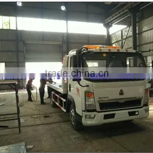 HOWO Flatbed Tow Wrecker Truck for Sale Flat Bed Tow Truck Wrecker Truck thumbnail-1