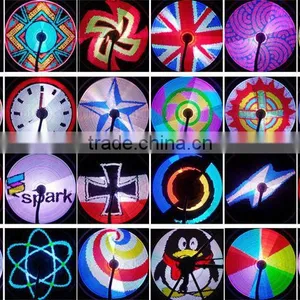 YQ8003 DIY Programmable Bicycle Spoke Bike Wheel LED Light Double Sided Screen Display Image Waterproof For 26 Inches Bicycle thumbnail-2