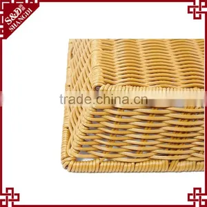 SGS Testing Top Quality Weaving Washable Rattan Divide Fast Food Basket thumbnail-4