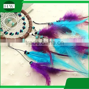 Promotional Christmas Gift Ornament Wall Hanging Home Room Decoration Feather Indian Dream Catcher Supplies thumbnail-4