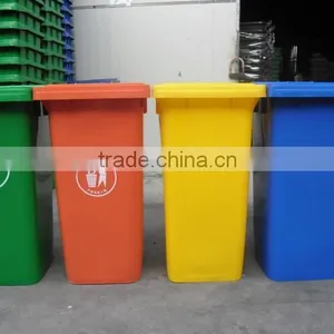 Square Outdoor Garbage Container for Sale Hdpe Plastic Trash Can, Street Recycle Dust Bin With Lid thumbnail-4