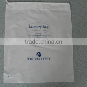 Plastic Laundry Drawtape Handle Bag for Family thumbnail-4