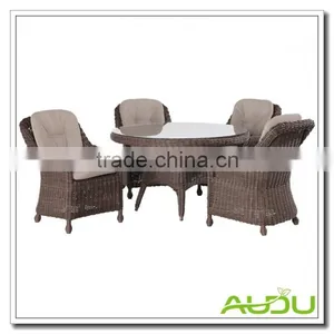 Audu Round Table 5 Piece Outdoor Setting thumbnail-1