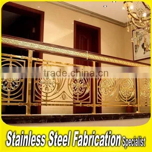 Interior Antique Bronze Finish Copper Stair Handrail thumbnail-3