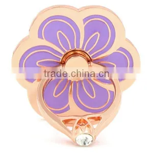 Universal 360 Degree Flower Shape Metal Smartphone Finger Stand Holder thumbnail-1