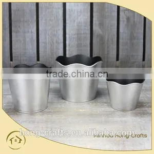 2014 New Design Silver Plastic Flower Pot for Garden thumbnail-2
