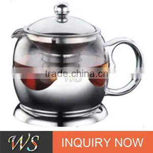 Bpa Free High Grade Clear Pyrex Glass Coffee & Tea Pot thumbnail-1