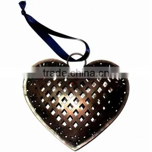 Metal Heart Shape Decoration, Heart Shape Metal Christmas Decorations, Metal Hanging Heart Decoration, 2013 Christmas Decoration thumbnail-1