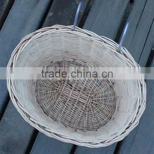Wholesale High Quality Handmade Woven Wicker Removable Wicker Bicycle Basket thumbnail-4