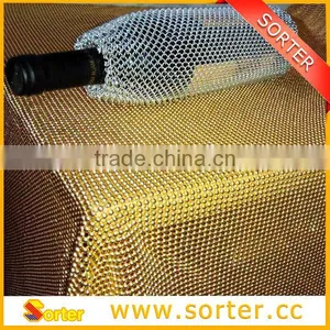 Wholesales Metal Aluminum Wire Mesh Bottle Cover for Event Decoration thumbnail-2
