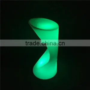 Contemporary Counter Height LED Lighting Plastic Bar Stool With 16 Colours Change thumbnail-4