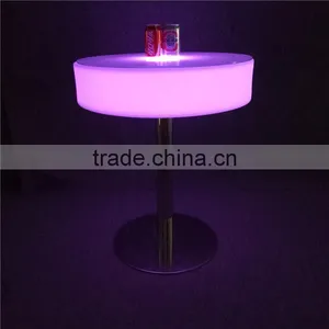 Commercial Bar Furniture Plastic LED Glowing Table With Different Sizes thumbnail-3