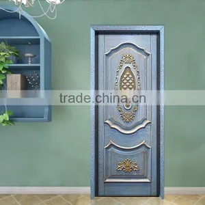 Classic French Style Solid Wood Framed Swing Single Entry Door BF11-09223b thumbnail-5
