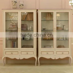 BISINI Antique Finished Kids Bedroom Wooden Toy Storage Cabinet/ Kids Book Cabinet With Doors - BF07-70355C thumbnail-1