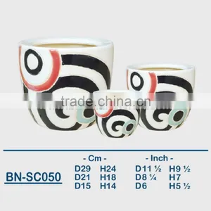 Vietnamese Ceramic Indoor Pot/ Indoor Planter BN-SC050 thumbnail-1