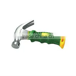 MINI STYLE MIRROR POLISHED CLAW HAMMER WITH TPR/PLASTIC HANDLE thumbnail-1