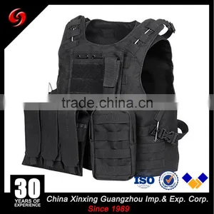 600D Ruggedized Oxford Space Mesh Velclor Men Outdoor Adjustable Size Security Molle Army Tactical Vest thumbnail-1