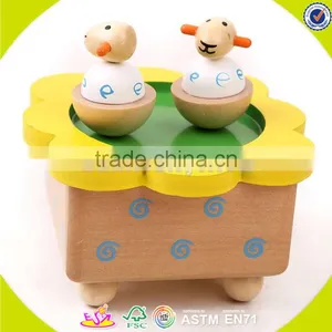 Wholesale Baby Wooden Preschool Music Box Cute Kids Wooden Preschool Music Box Cheap Wooden Preschool Music Box W07B003 thumbnail-1