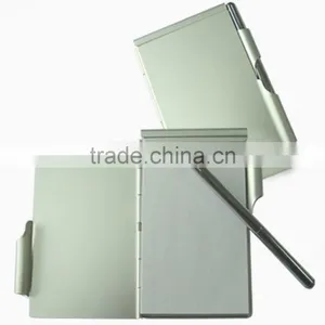 Metal Memo Pad/Note Paper With Ballpoint Pen LS Eplus thumbnail-1