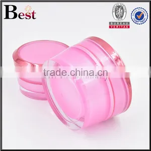 30g Fancy Pink Cosmetic Cream Jar Cute Round Acrylic Cream Jar for Skin Care thumbnail-6