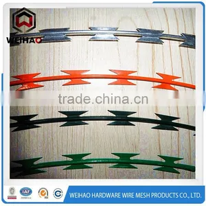 WEIHAO Hot Selling Galvanized Concertina Razor Barbed Wire thumbnail-2