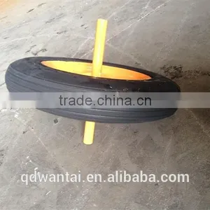 Solid Rubber Powder Wb6400 Model Wheel With Solid Axle thumbnail-1