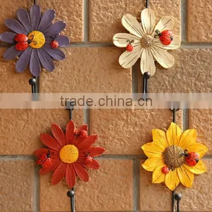 Creative Resin Wall Hook Home Decorative Wall Hook Flowers Wall Hook thumbnail-4