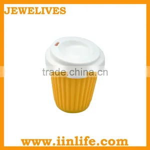 2013 New Arrival Silicone Drinking Cup With Lid/flexible Cup for Trip Price Direct Factory With Existing Mold thumbnail-1