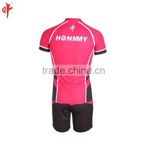 Red Football Club Tops,Sublimation Rugby Jerseys,HONMMY Summer Design thumbnail-4