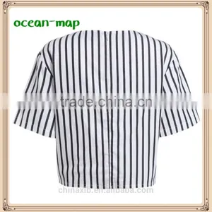 2016 Good Quality Promotional Custom Design Long-sleeved Cheap Plain Cotton Fabric Blank Black White t Shirt Women Quality thumbnail-4