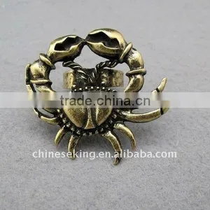 Fashion Alloy Crab Style Ring, Vintage Animal Ring thumbnail-1