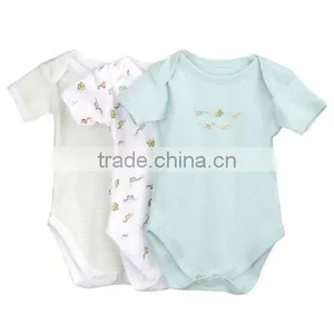 2014 Summer 2 Pcs Baby Romper Boys Girls Fashion Cotton Toddler Infant Clothing Set thumbnail-1