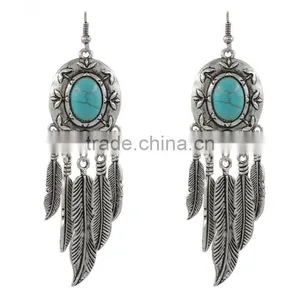 Zm53242a 2017 New Arrival Bohemian Ethnic Feather Earrings thumbnail-1