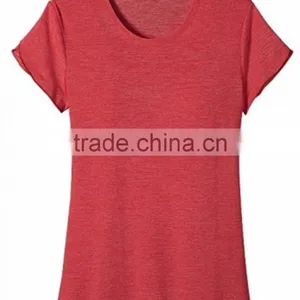 Ladies T-Shirt With Folded Sleeve, 100% Ctn, S/J, 160 Gsm thumbnail-1