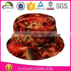 Man 100% Cotton Fashion Galaxy Space Printed Summer Outdoor Bucket Fisherman Hat Custom of Men's Hats thumbnail-4