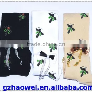 Little Bowknot & Dragonfly Printed Young Girls Tights thumbnail-2