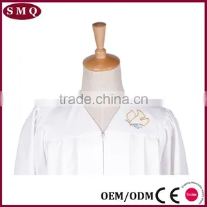 White Church Prayer Choir Robes With Logo Embroidery on York thumbnail-1