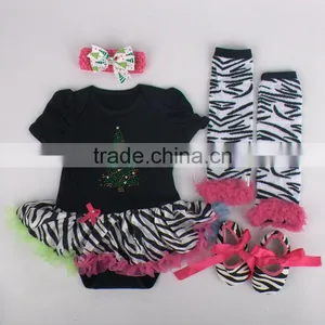 Wholesale 4pcs Christmas Christmas Cotton Newborn Baby Toddler Clothing thumbnail-4