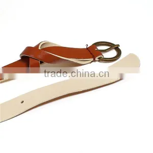 PU Leather Belt Waistband Antique Bronze Coffee Adjustable thumbnail-2