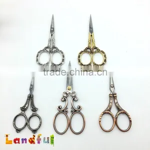 Stainless Steel Scissors Vintage European Style Plum Blossom Scissors For Embroidery thumbnail-1
