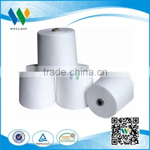 Raw White Polyester Yarn Cheap Price Spun Polyester Spun Yarn thumbnail-4